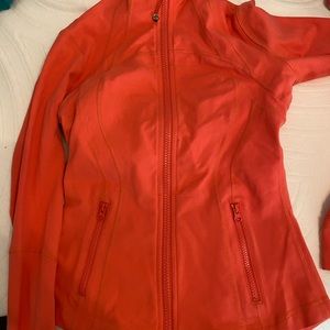 Lululemon zip up coral jacket